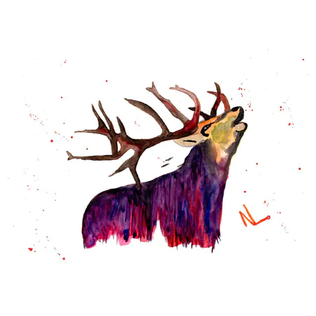 Stag Roar - Unframed