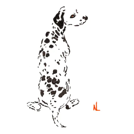 Dalmatian Unframed